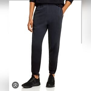 Monrow men's ombre wash slouchy sweats in faded black size XL